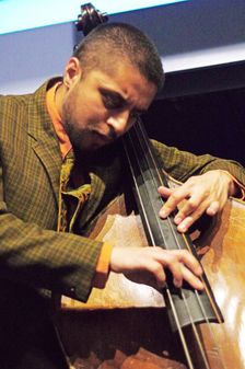 Xhosa Cole Trio, Splash Point Jazz Club, Fishermen’s Club, Eastbourne, East Sussex, 26 Apr 2023. Creator: Brian O'Connor