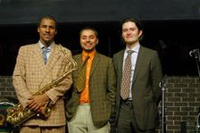 Xhosa Cole Trio, Splash Point Jazz Club, Fishermen’s Club, Eastbourne, East Sussex, 26 Apr 2023. Creator: Brian O'Connor
