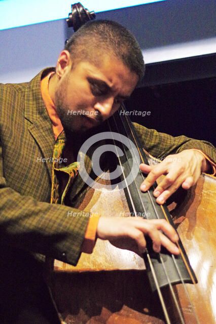 Xhosa Cole Trio, Splash Point Jazz Club, Fishermen’s Club, Eastbourne, East Sussex, 26 Apr 2023. Creator: Brian O'Connor.