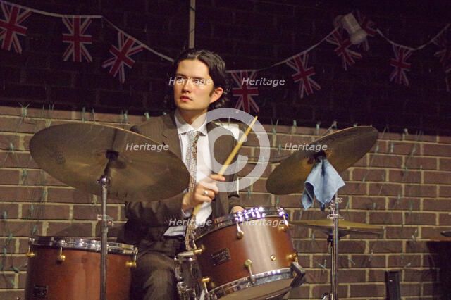 Xhosa Cole Trio, Splash Point Jazz Club, Fishermen’s Club, Eastbourne, East Sussex, 26 Apr 2023. Creator: Brian O'Connor.