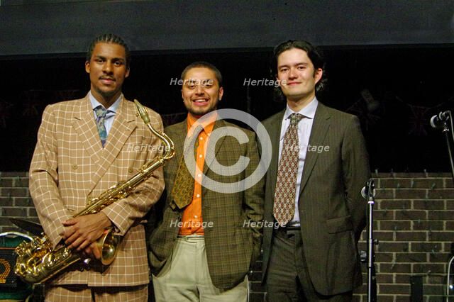 Xhosa Cole Trio, Splash Point Jazz Club, Fishermen’s Club, Eastbourne, East Sussex, 26 Apr 2023. Creator: Brian O'Connor.