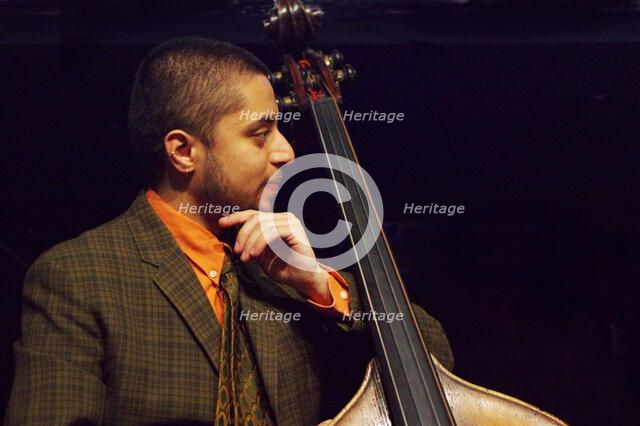 Xhosa Cole Trio, Splash Point Jazz Club, Fishermen’s Club, Eastbourne, East Sussex, 26 April 2023. Creator: Brian O'Connor.