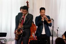 Xhosa Cole, Xhosa Cole Quartet, Watermill Jazz Club, Dorking, Surrey, 21 Jan 2020. Creator: Brian O'Connor