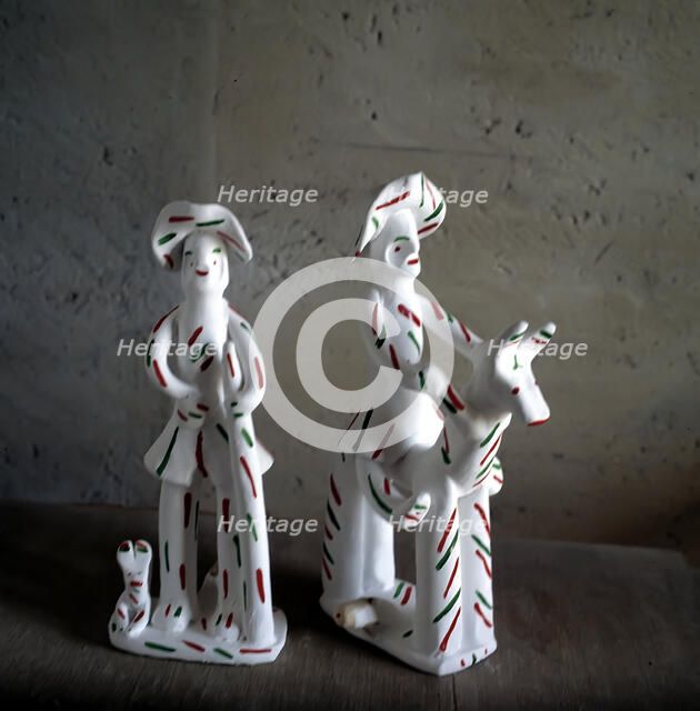 Xiurells made in La Cabaneta, popular figures from the Balearic Islands, which are also whistles.