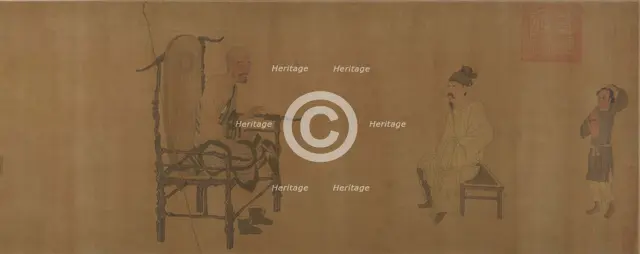 Xiao Yi Obtaining the Lanting Manuscript from the Monk Biancai. Creator: Unknown.