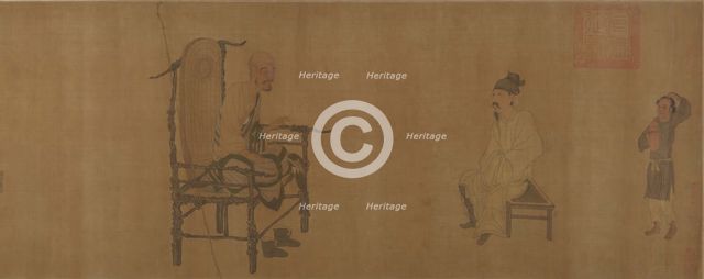 Xiao Yi Obtaining the Lanting Manuscript from the Monk Biancai. Creator: Unknown.