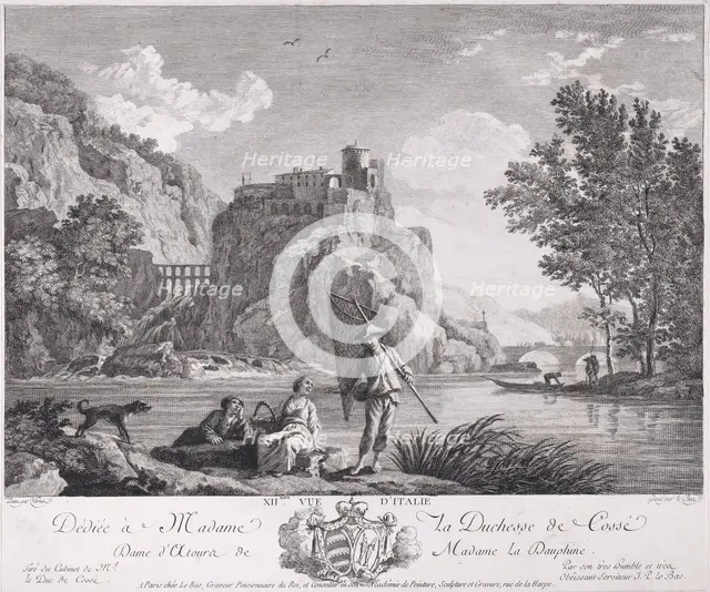 XIIeme Vue d'Italie. Le Bas, 18th century. Creator: Unknown.