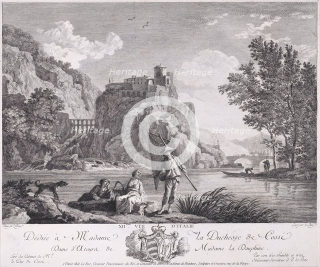 XIIeme Vue d'Italie. Le Bas, 18th century. Creator: Unknown.