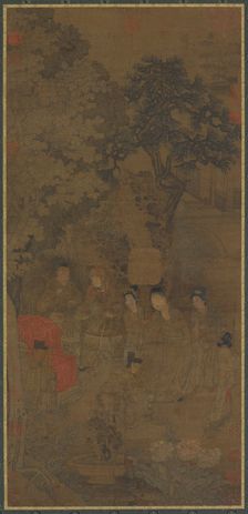 Xin Pi Tugging the Emperor's Robe, 14th century. Creator: Unknown