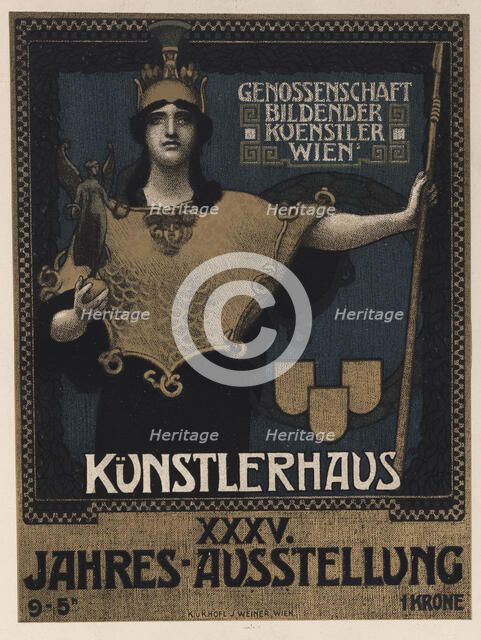 XXXV. Annual exhibition of the Vienna Visual Artists' Cooperative, 1902. Creator: Schram (Schramm), Alois Hans (1864-1919).
