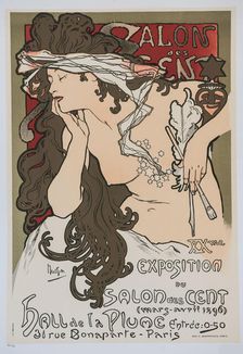 XXème exposition du Salon des Cent, 1896. Creator: Mucha, Alfons Marie (1860-1939)