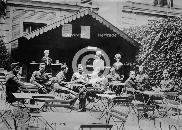 Y.M.C.A. in Paris, Mrs. T. Roosevelt Jr., between c1915 and c1920. Creator: Bain News Service.