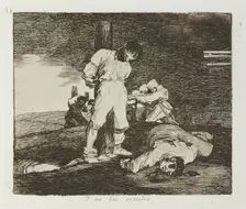 Y no hai remedio.; Los Desastres de la Guerra, Madrid 1863. Creator: Francisco Goya