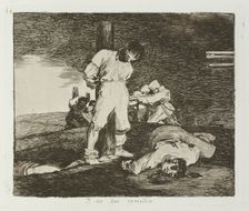 Y no hai remedio.; Los Desastres de la Guerra, Madrid 1863. Creator: Francisco Goya