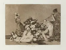 Y son fieras.; Los Desastres de la Guerra, Madrid 1863. Creator: Francisco Goya