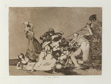 Y son fieras.; Los Desastres de la Guerra, Madrid 1863. Creator: Francisco Goya