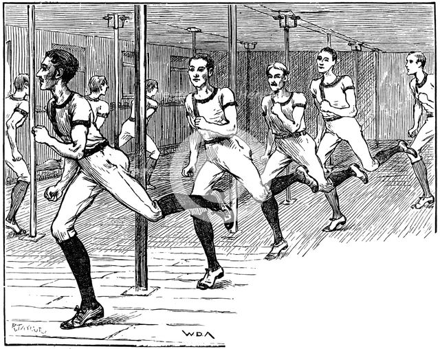 YMCA gymnasium, Longacre, London, 1887. Artist: Unknown