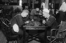 YMCA hut, New York, 1918. Creator: Bain News Service