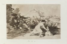 Yo lo vi.; Los Desastres de la Guerra, Madrid 1863. Creator: Francisco Goya