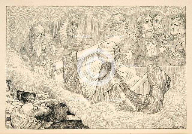 You must know - "said the Judge but the Snark exlaimed "Fudge!" ', pub. 1876. Creator: Henry Holiday (1839 - 1927).
