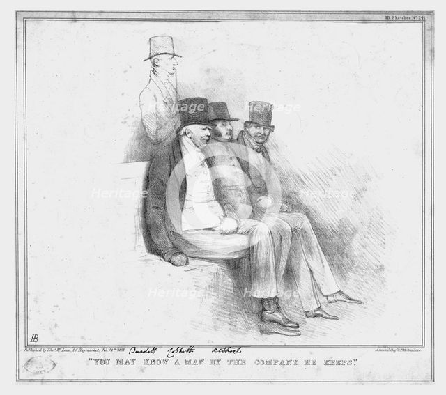 '"You May Know a Man by the Company He Keeps"', 1833.  Creator: John Doyle.