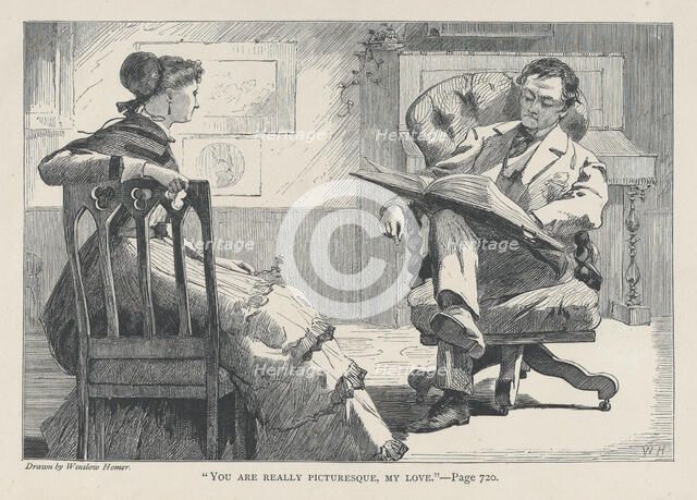 You Are Really Picturesque, My Love (The Galaxy, An Illustrated Magazine of Entertain..., June 1868. Creator: Unknown.