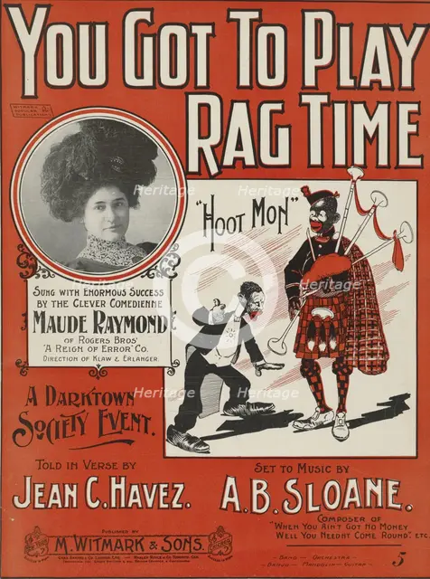 'You got to play rag-time', 1899.  Creator: Unknown.