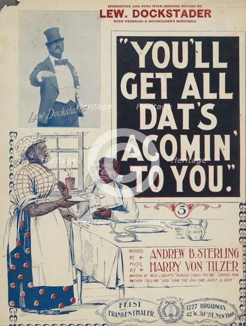 'You'll get all dat's acomin' to you', 1898. Creator: F. J. F.