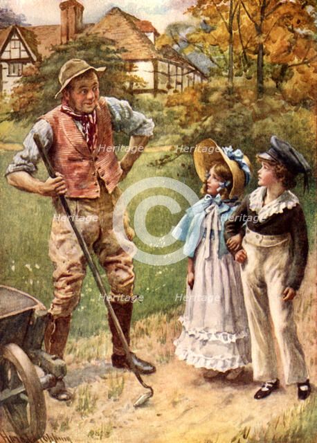 "You Shall Be Our Head Garderner When We're Married" from "The Runaway Couple"', c1900.  Creator: Harold Copping.