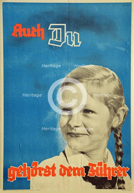 You too belong to the leader, 1937. Creator: Unknown artist.