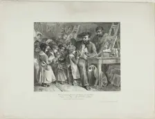 You who have made portraits of our fathers... would you make them of their children?, 1827. Creator: Auguste Raffet