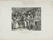 You who have made portraits of our fathers... would you make them of their children?, 1827. Creator: Auguste Raffet