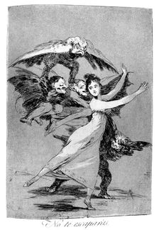 You will not escape 1799. Artist: Francisco Goya