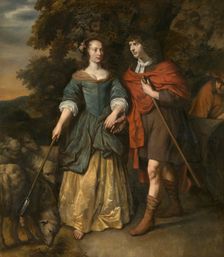 Young Couple in Shepherd's Costumes. Creator: Gerbrand van den Eeckhout