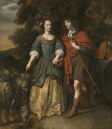 Young Couple in Shepherd's Costumes. Creator: Gerbrand van den Eeckhout