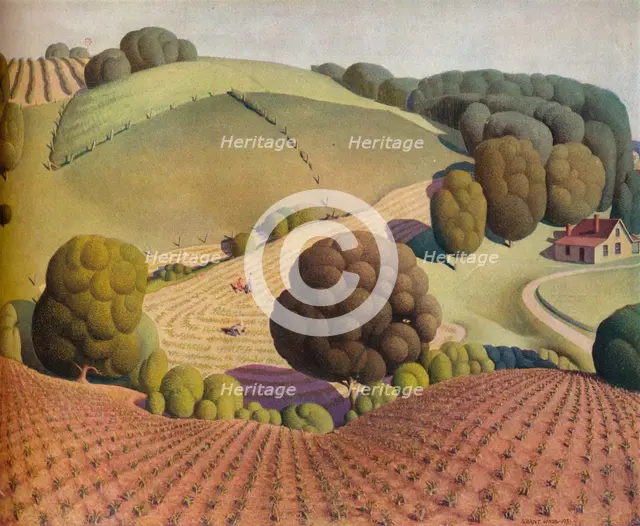 Young Corn, 1931, (1938). Artist: Grant DeVolson Wood