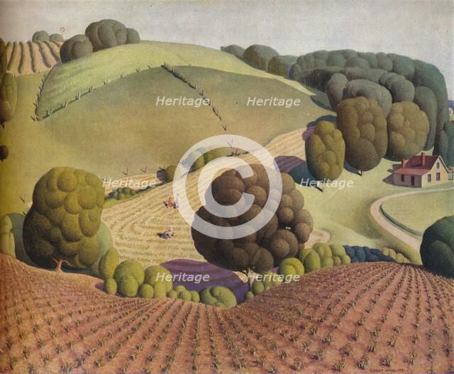 Young Corn, 1931, (1938). Artist: Grant DeVolson Wood