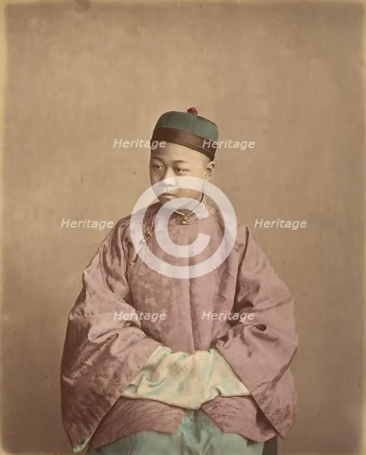 [Young Chinese Gentleman], 1870s. Creator: Baron Raimund von Stillfried.