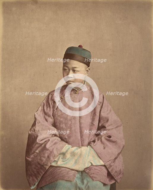 [Young Chinese Gentleman], 1870s. Creator: Baron Raimund von Stillfried.