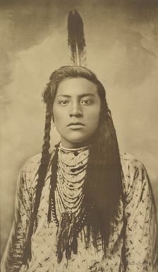 Young Crow Groom, Ft. Keogh, negative 1878-1881. Creator: Laton Alton Huffman