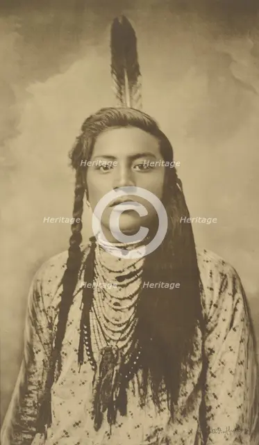 Young Crow Groom, Ft. Keogh, negative 1878-1881. Creator: Laton Alton Huffman.