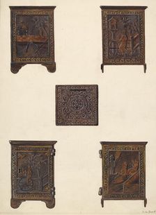 Young America Bank, c. 1937. Creator: Clementine Fossek