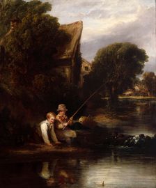 Young Anglers, 1820. Creator: William Collins