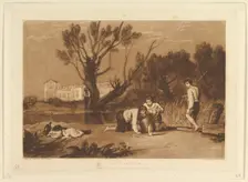 Young Anglers (Liber Studiorum, part VII, plate 32), June 1, 1811. Creator: JMW Turner