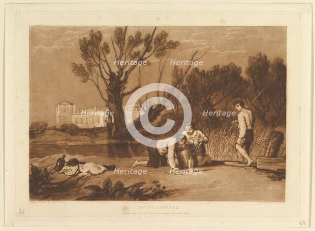 Young Anglers (Liber Studiorum, part VII, plate 32), June 1, 1811. Creator: JMW Turner.