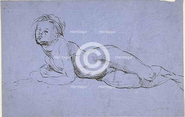 Young Boy Reclining, n.d. Creator: Jean-Baptiste Carpeaux.