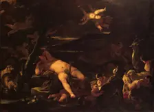 Young Bacchus Sleeping, 1681. Creator: Luca Giordano
