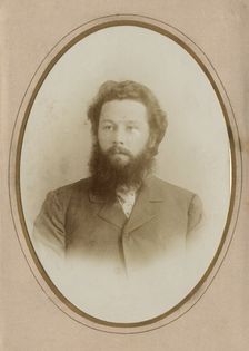 Young Bearded Man in a Civilian Suit, 1902. Creator: A. Artem'eva