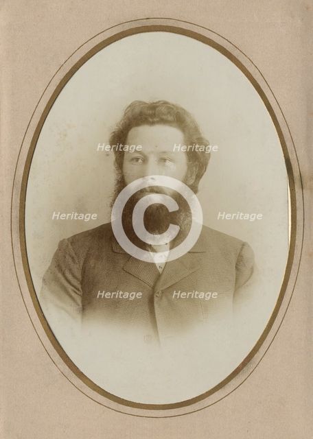Young Bearded Man in a Civilian Suit, 1902. Creator: A. Artem'eva.
