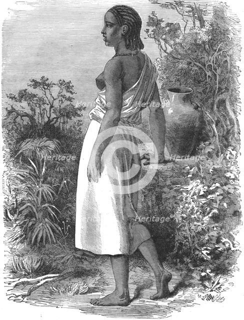 'Young Bedaween girl; A journey through Soudan and Western Abyssinia, with Reminiscences..., 1875. Creator: Unknown.